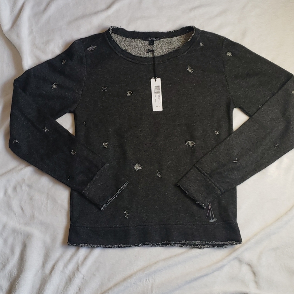 Astars distrsesed/destroyed sweatshirt